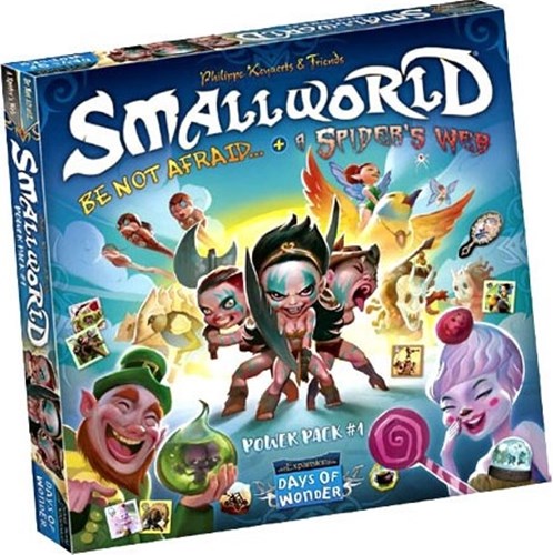 DOW790023 Small World Board Game: Power Pack #1: Be Not Afraid And A Spider Web Expansions published by Days Of Wonder