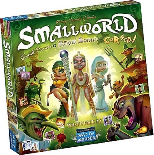 Small World Board Game: Power Pack #2: Cursed, Grand Dames And Royal Expansions