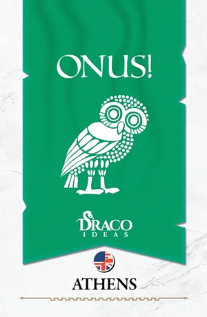 3!DRAONA04 Onus! Card Game: Armies IV: Athens Expansion published by Draco Ideas