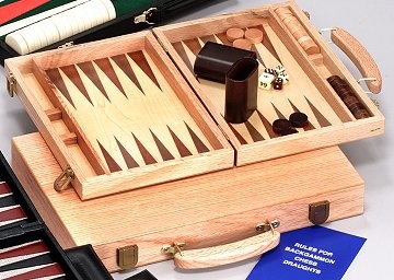 DW3614 Oak Backgammon Deluxe 11 inch published by David Westnedge