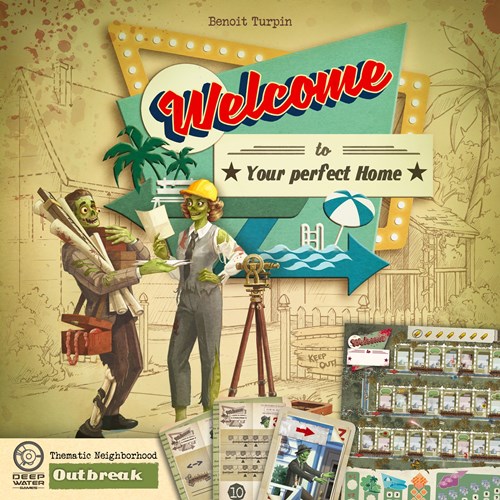 DWGWTXOUT Welcome To Your Perfect Home Game: Outbreak Expansion published by Deep Water Games