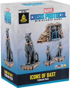 2!FFGCP180 Marvel Crisis Protocol Miniatures Game: Icons Of Bast Terrain Pack published by Fantasy Flight Games