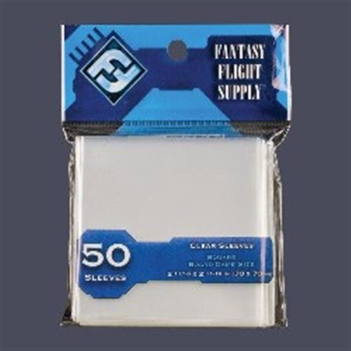 FFGFFS65S 50 Square Board Game Sleeves Pack 70mm x 70mm published by Fantasy Flight Games