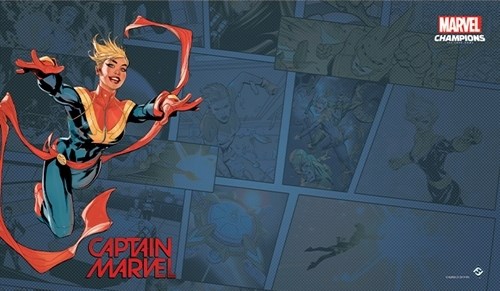 FFGMS06 Marvel Champions LCG: Captain Marvel Game Mat published by Fantasy Flight Games