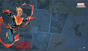 FFGMS06 Marvel Champions LCG: Captain Marvel Game Mat published by Fantasy Flight Games