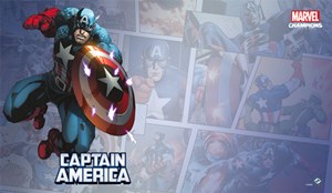 FFGMS13 Marvel Champions LCG: Captain America Game Mat published by Fantasy Flight Games