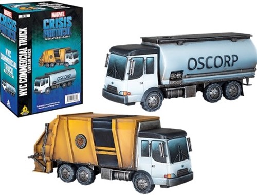 FFGMSG14 Marvel Crisis Protocol Miniatures Game: NYC Commercial Truck Terrain Pack published by Atomic Mass Games