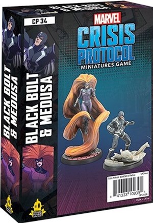 FFGMSG34 Marvel Crisis Protocol Miniatures Game: Black Bolt And Medusa Expansion published by Fantasy Flight Games