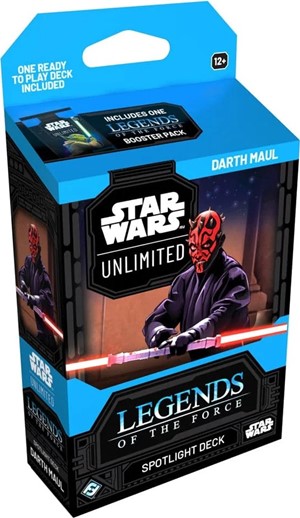 2!FFGSWH0510S1 Star Wars: Unlimited Legends Of The Force Darth Maul Spotlight Deck published by Fantasy Flight Games