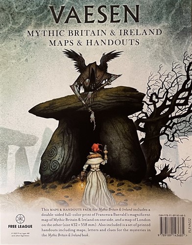 FLFVAS12 Vaesen Nordic Horror RPG: Mythic Britain And Ireland Maps And Handouts published by Free League Publishing