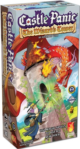 FSD1017 Castle Panic Board Game: 2nd Edition The Wizards Tower Expansion published by Fireside Games