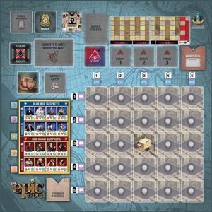GAMTECA01 Tiny Epic Crimes Card Game: Game Mat published by Gamelyn Games
