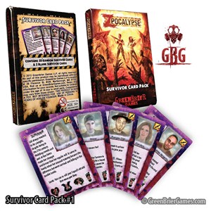 GBRZP191 Zpocalypse Board Game: Survivor Pack 1 published by Green Brier Games