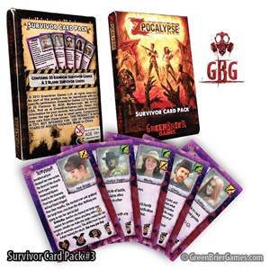 GBRZP193 Zpocalypse Board Game: Survivor Pack 3 published by Green Brier Games