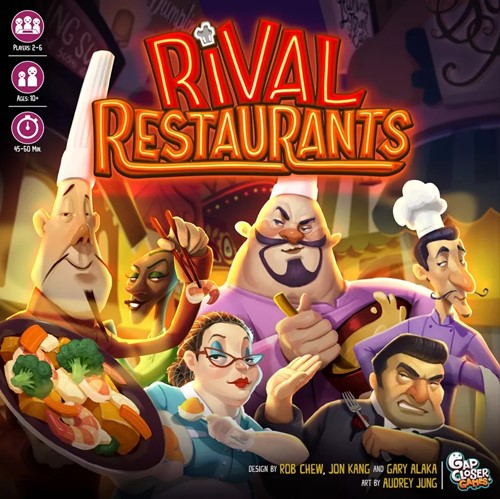 GCS304 Rival Restaurants Board Game published by Gap Closer Games