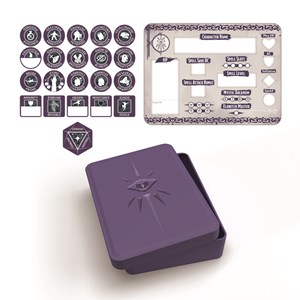 GFN72502 Dungeons And Dragons RPG: Warlock Token Set (Player Board And 22 Tokens) published by Gale Force Nine