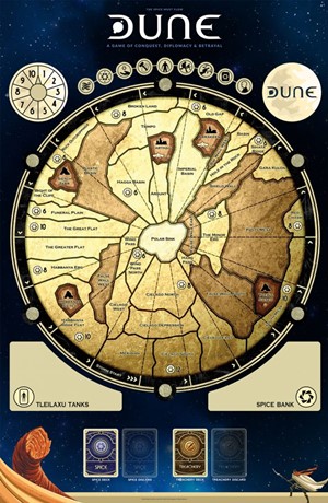 GFNDUNE04 Dune Board Game: Game Mat published by Gale Force Nine