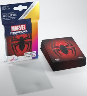 GGS10093ML Marvel Champions LCG: 50 x Spider Man Art Sleeves (Gamegenic) published by Gamegenic