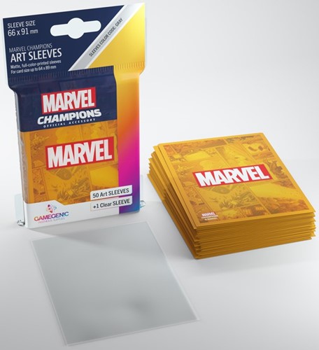 Marvel Champions LCG: 50 x Marvel Orange Sleeves (Gamegenic)
