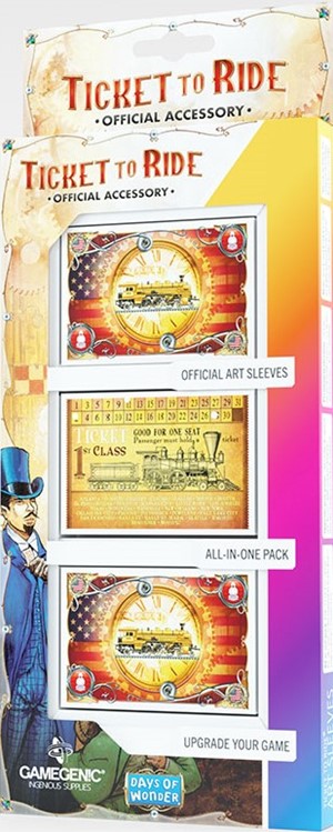 GGS15002ML Ticket To Ride Board Game: Classic Art Sleeves published by Gamegenic