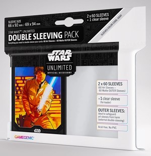 2!GGS15034ML Star Wars: Unlimited Art Double Sleeve Pack - Luke Skywalker published by Gamegenic