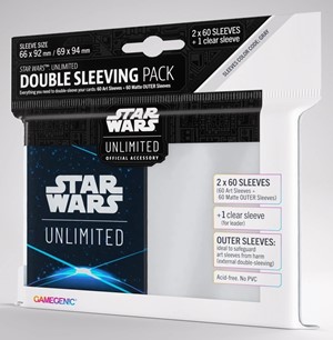 2!GGS15035ML Star Wars: Unlimited Art Double Sleeve Pack - Space Blue published by Gamegenic