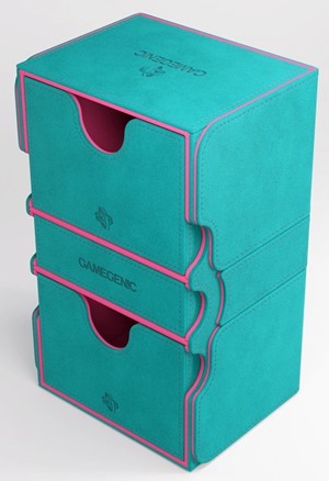 2!GGS20230ML Gamegenic Stronghold 200+ XL - Teal And Pink published by Gamegenic