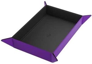 GGS60053ML Magnetic Dice Tray Rectangular: Black And Purple published by Gamegenic