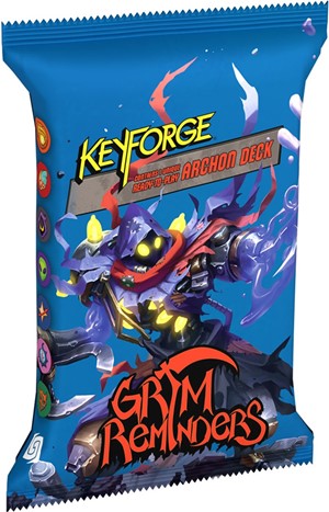 2!GHOKF17S KeyForge Card Game: Grim Reminders Archon Deck published by Ghost Galaxy