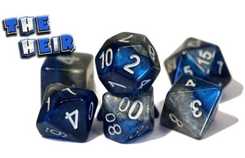 GKG239 Halfsies Dice: The Heir (Polyhedral 7 Set) published by Gate Keeper Games