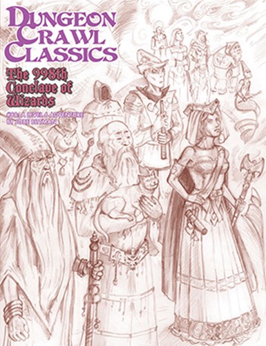 GMG5089K Dungeon Crawl Classics #88: The 998th Conclave Of Wizards Sketch Cover published by Goodman Games
