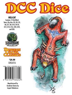 GMG6056 Dungeon Crawl Classics RPG: Hellcat Dice published by Goodman Games