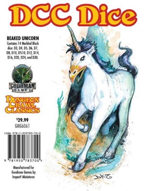 GMG6061 Dungeon Crawl Classics RPG: Beaked Unicorn Dice published by Goodman Games