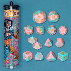 2!GMG6065 Dungeon Crawl Classics: Vello's Crystalized Creations Dice Set published by Goodman Games