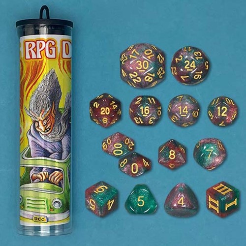 GMG6067 Dungeon Crawl Classics: The Wizard Van's Stellar Stowaways Dice Set published by Goodman Games