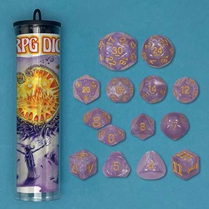 2!GMG6068 Dungeon Crawl Classics: Supernal Star Seeds Dice Set published by Goodman Games