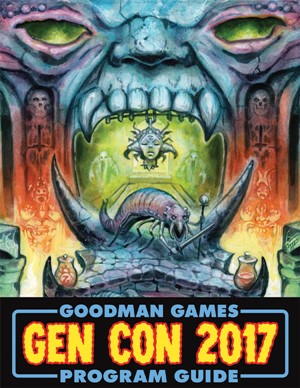 2!GMGGC17 Goodman Games Gencon 2017 Program Guide: Dinosaur Crawl Classics published by Goodman Games