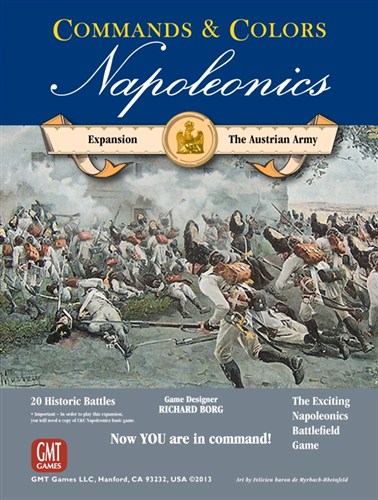 GMT1307 Commands and Colors Board Game: Napoleonics Expansion: Austrian Army published by GMT Games