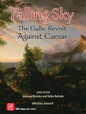 GMT1514 Falling Sky Board Game: The Gallic Revolt Against Caesar 2nd Edition published by GMT Games