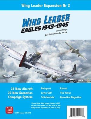 GMT1910 Wing Leader Board Game: Expansion 2: Eagles published by GMT Games