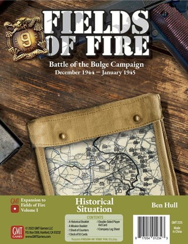 GMT2125 Fields Of Fire Board Game: The Bulge Campaign Expansion published by GMT Games