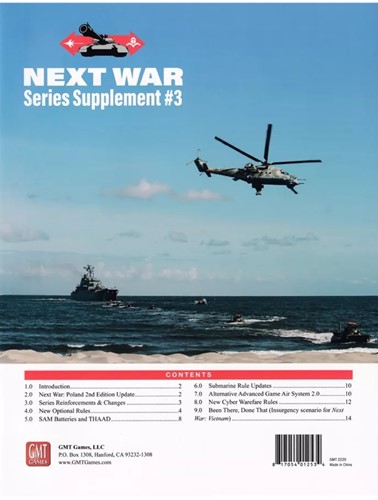 GMT2220 Next War Board Game: Supplement #3 published by GMT Games