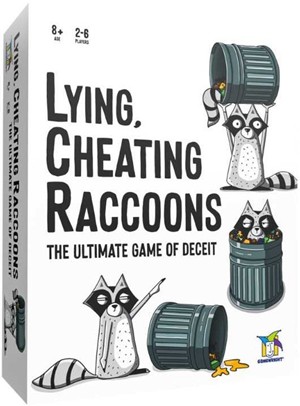 2!GMWLYING Lying Cheating Racoons Board Game published by Gamewright