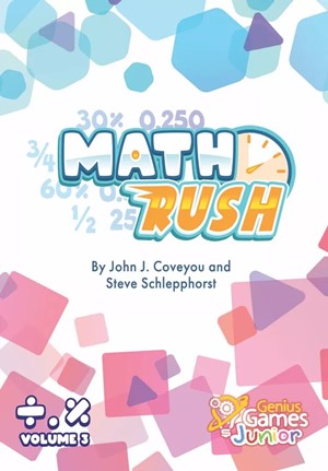 GOT1303 Math Rush Card Game: Fractions Decimals And Percent published by Genius Games