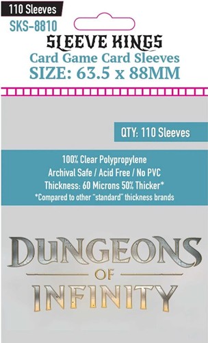 Dungeons Of Infinity Board Game: Sleeve Kings Sleeve Pack