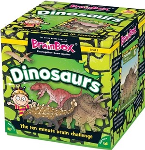 2!GRE90038 Brainbox Game: Dinosaurs (55 cards) published by Green Board Games