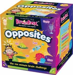 GRE91028 Brainbox Game: Opposites (55 cards) published by Green Board Games
