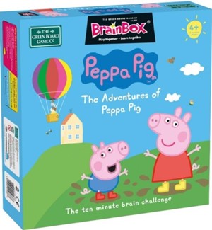GRE91038 BrainBox Game: Adventures Of Peppa Pig published by Green Board Games