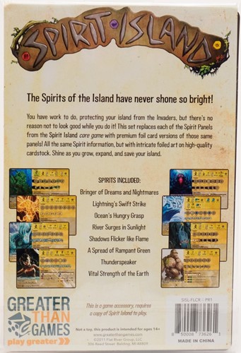 GTGSISLFLCR Spirit Island Board Game: Foil Panels published by Greater Than Games