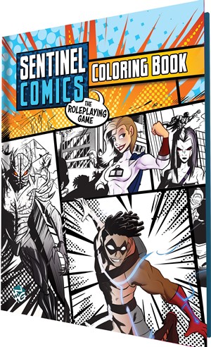 GTGSRPGCOLR Sentinel Comics RPG: Colouring Book published by Greater Than Games